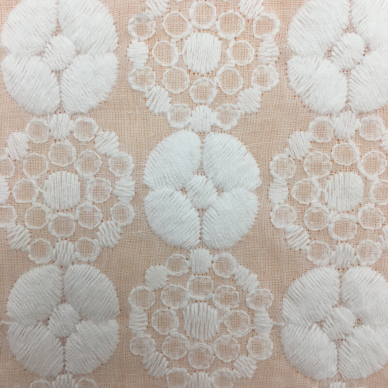 Embroidered Fabric Cutwork Dress 100% Cotton for Women's Wear Wholesal 4